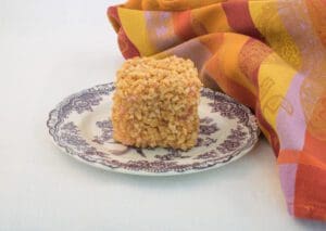 Sweet snack on elegant dish