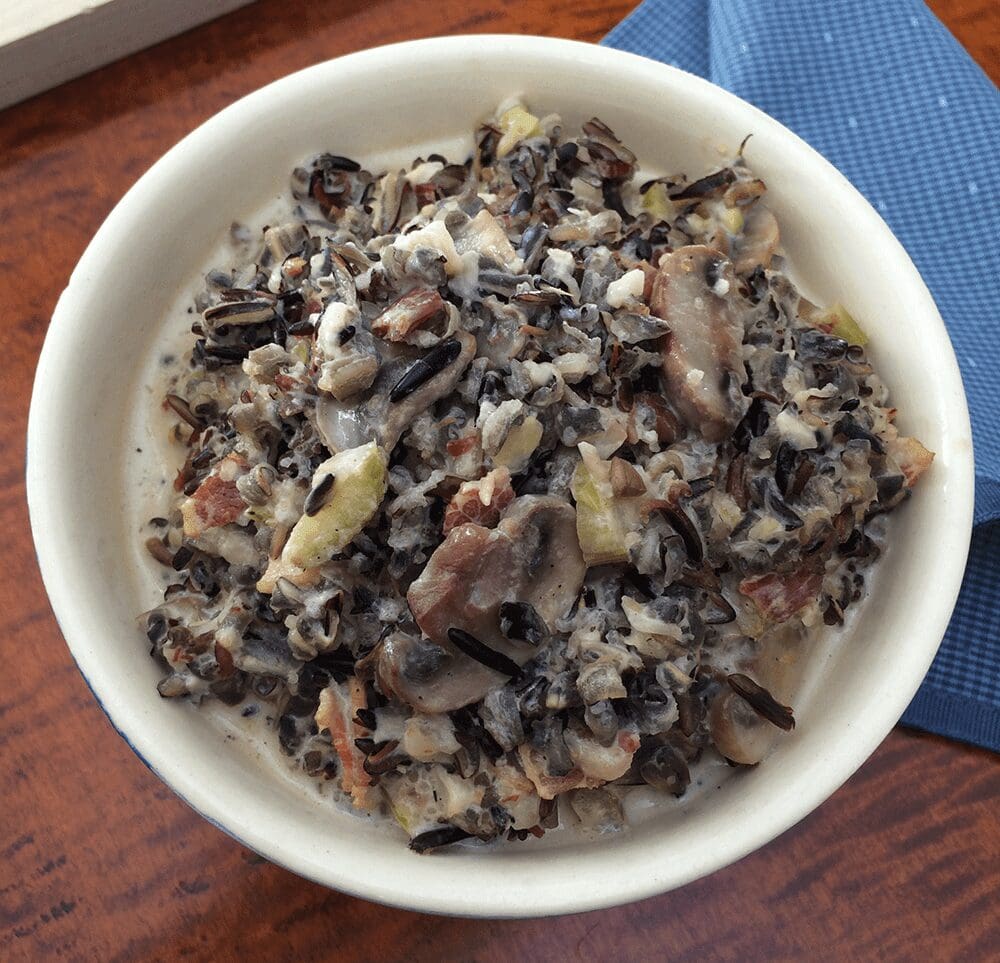 Hearty wild rice and vegetable mix